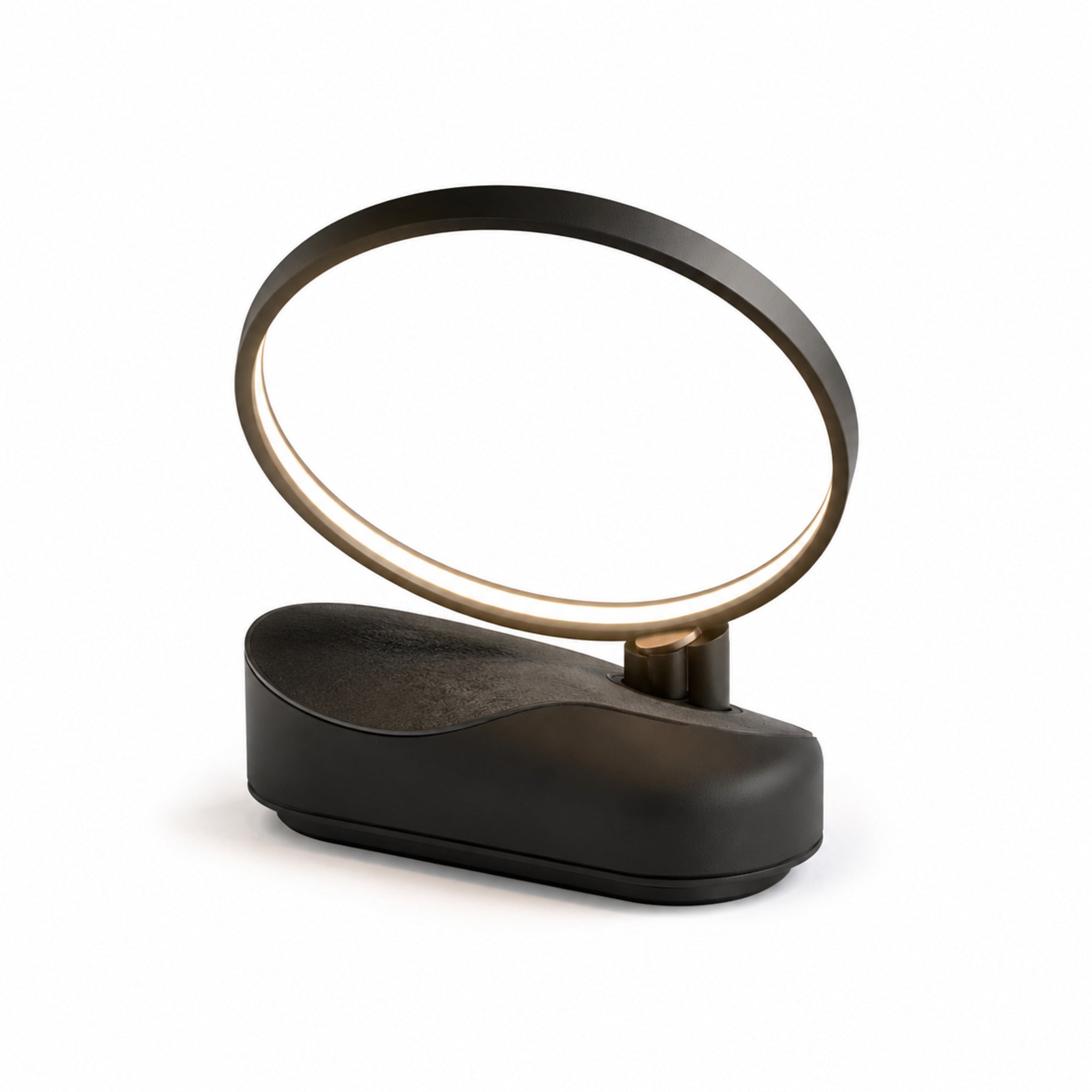 Lampe de table LED Halo Obsidienne – Éclairage d’ambiance design noir