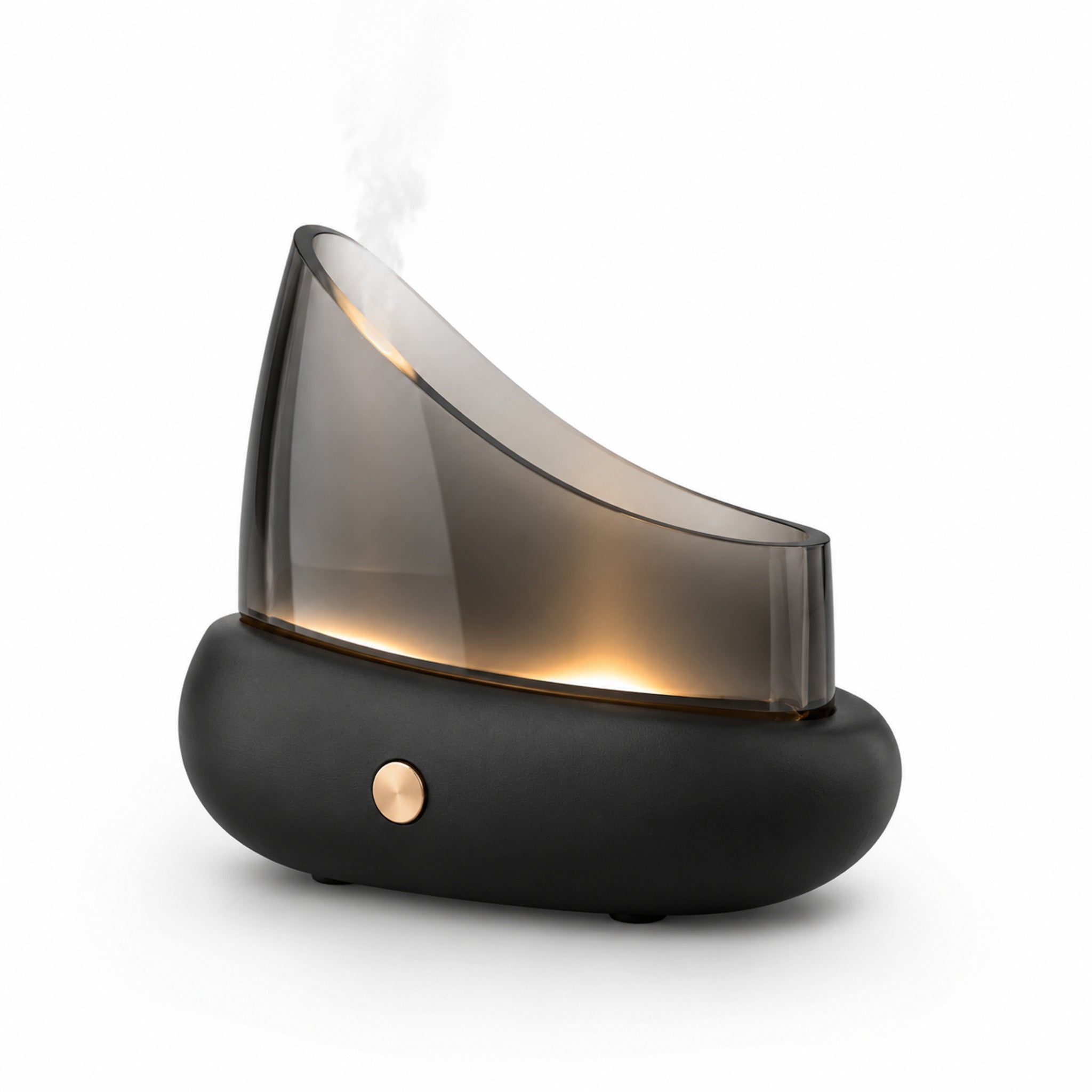 Diffuseur d’arômes Ombre – Brumisateur en verre fumé avec lumière douce