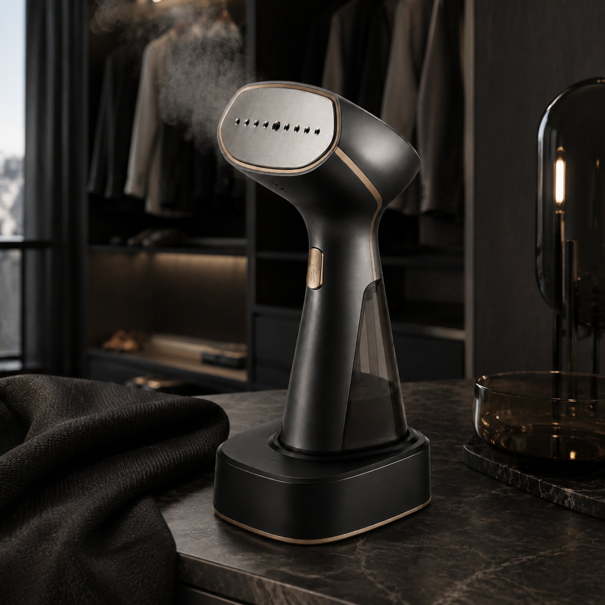 Défroisseur vapeur Velours – Steamer à main avec base