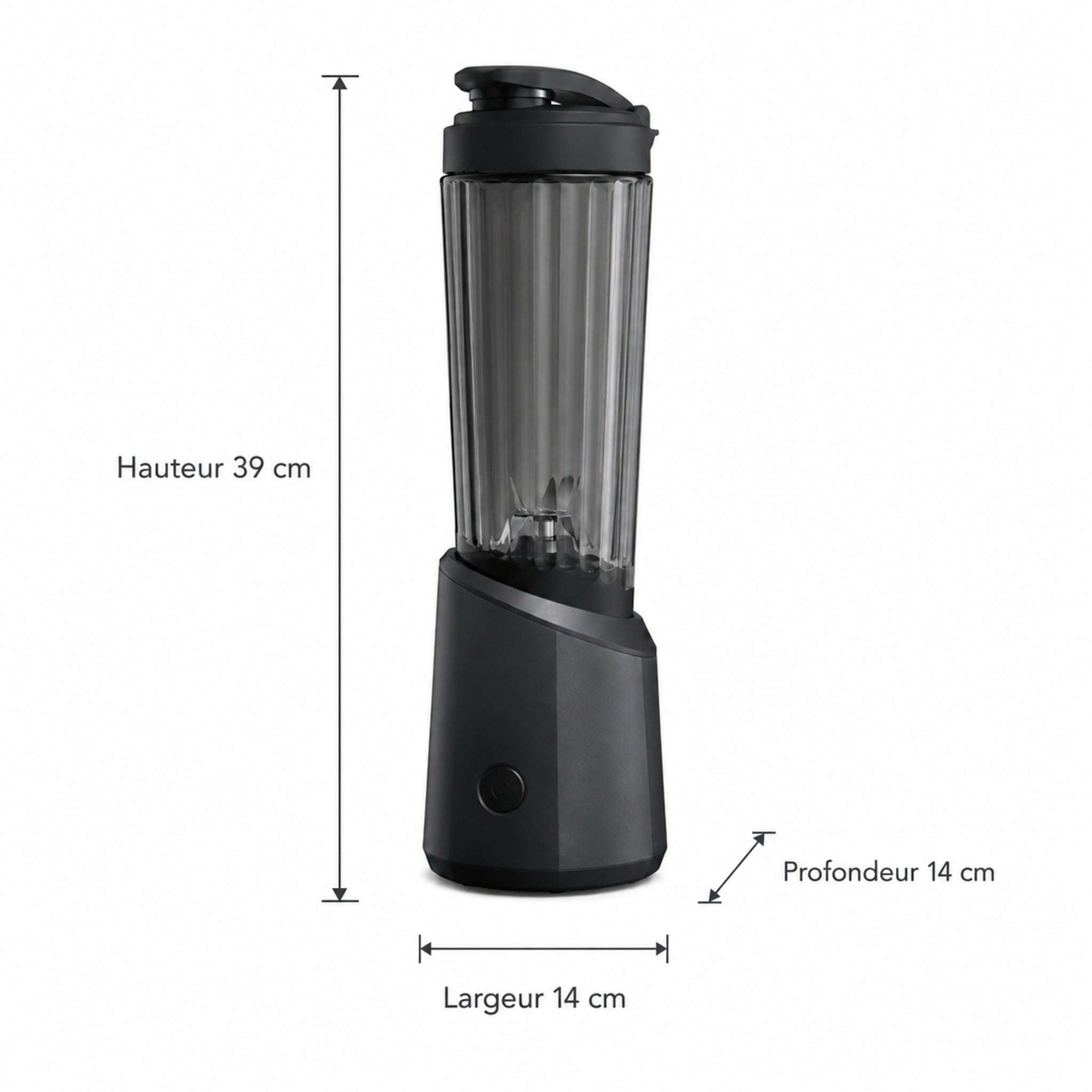 Mixeur compact Graphite – Blender individuel avec gourde