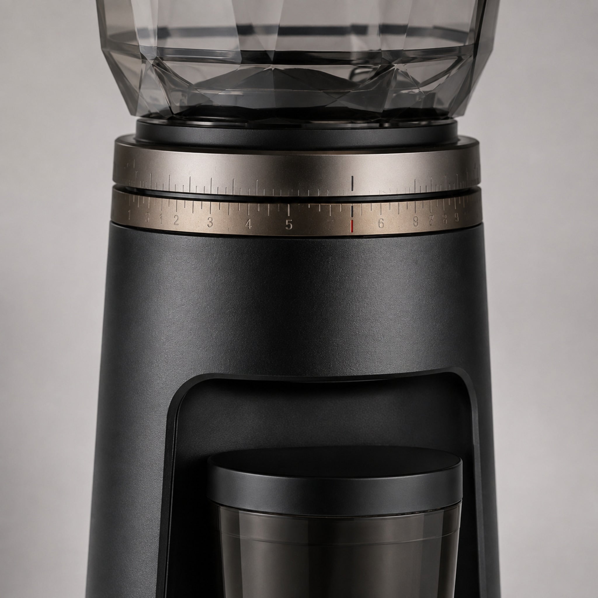 Moulin à café électrique Nox – Broyeur réglable noir et verre fumé