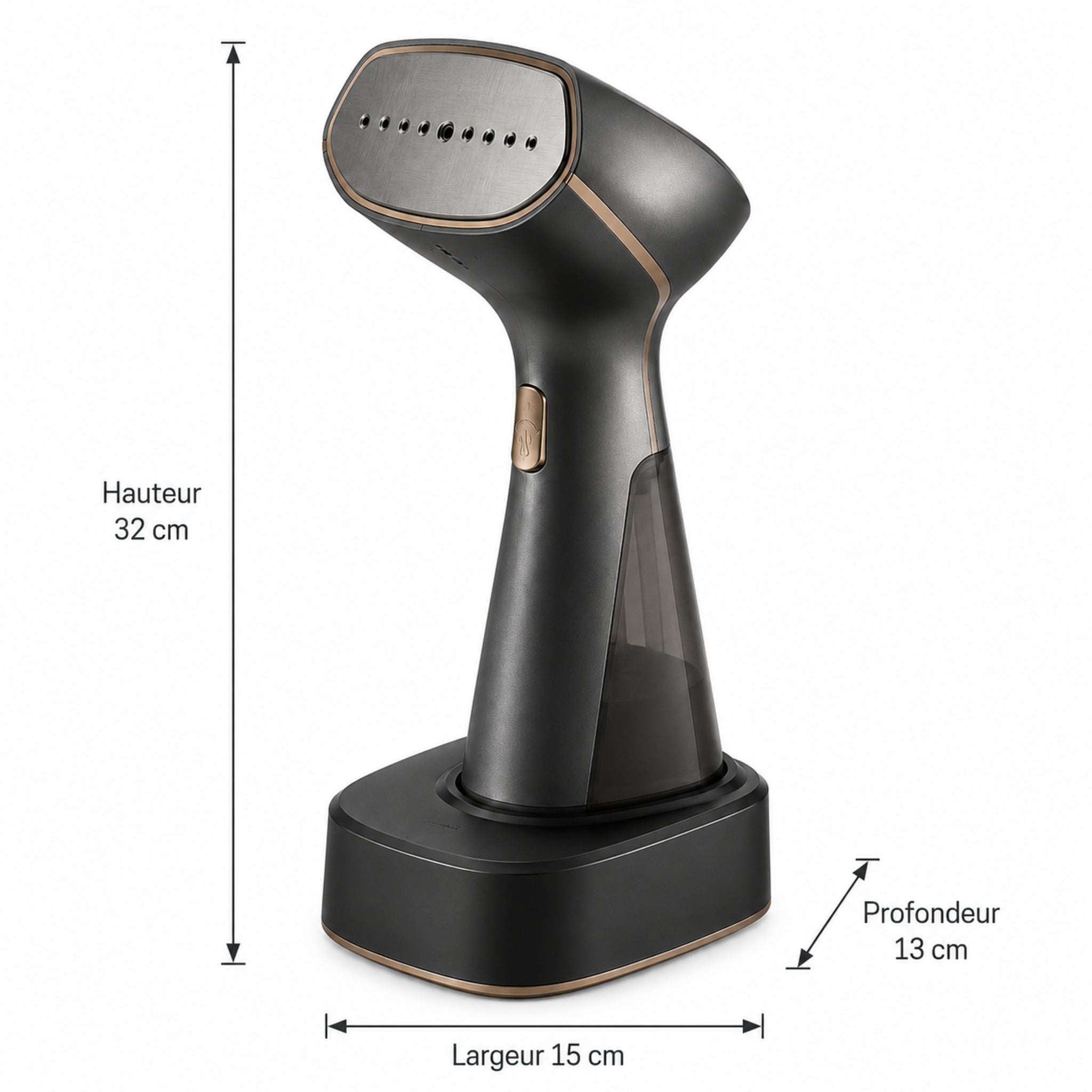 Défroisseur vapeur Velours – Steamer à main avec base