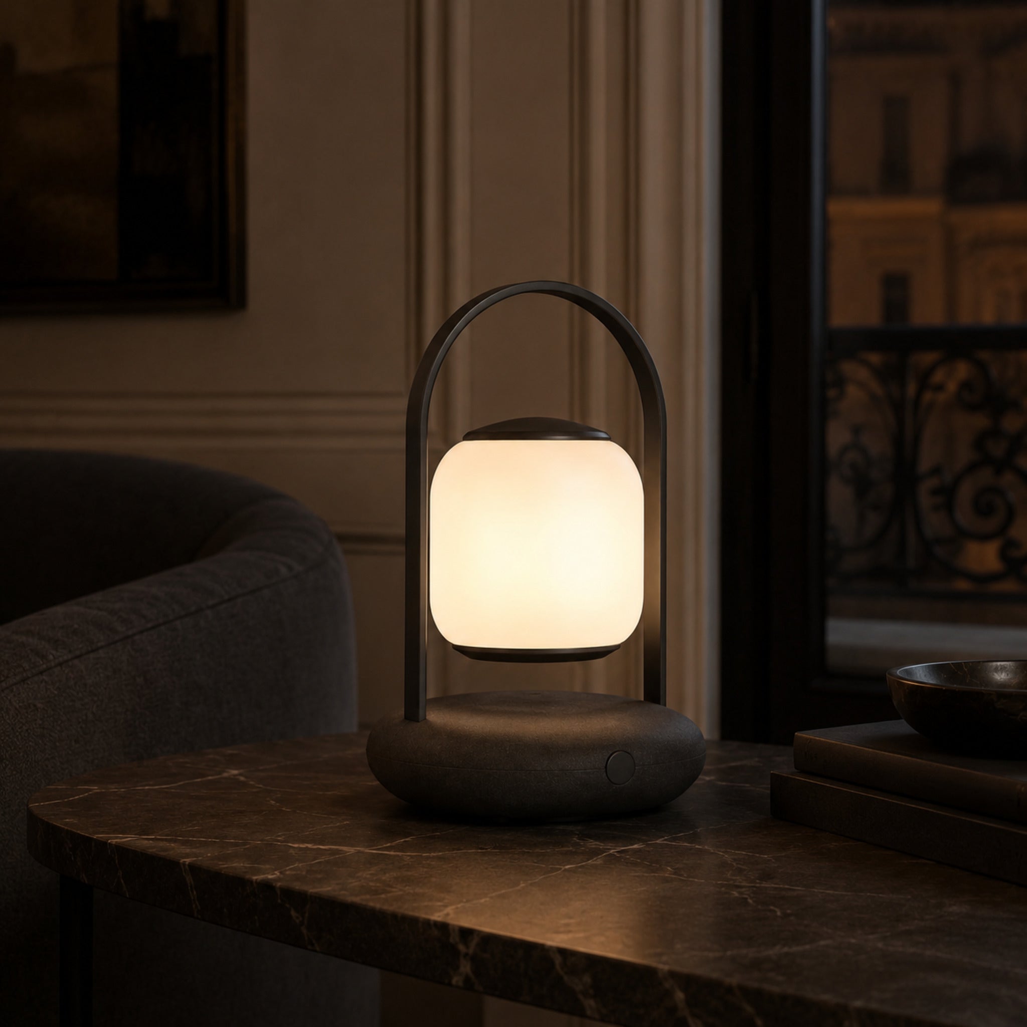 Lampe nomade rechargeable Sillage – Éclairage LED portable noir
