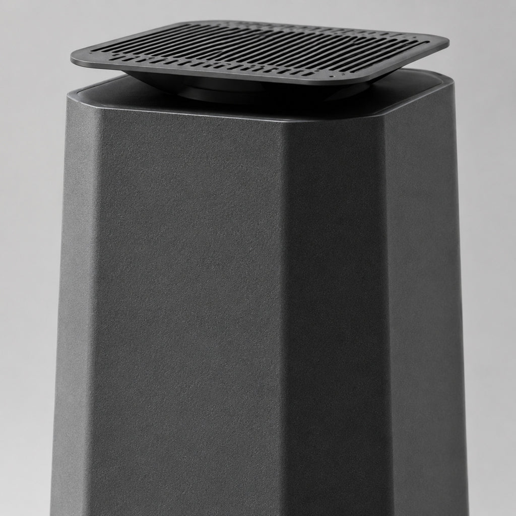 Purificateur d’air Basalte – Filtration compacte design graphite